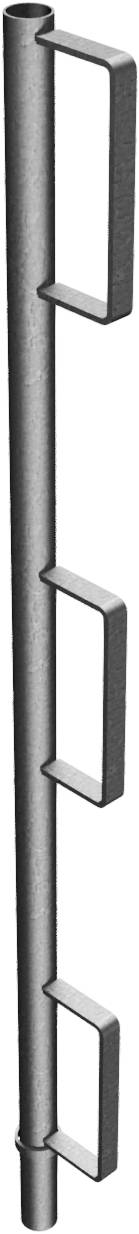Schake 112774 Geländerpfosten Ø 33,7 mm für Faltgerüstbock „Compakt S“ Geländerpfosten gerade verzinkt