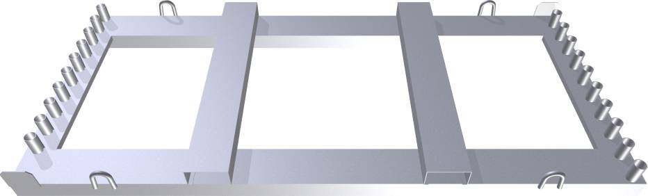 Schake Lager- und Transporttraverse für Absturzsicherungen, 2,00 m und 2,40 m | Größe: 2400 mm