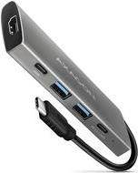 AXAGON HMC-5G2 - USB 3.2 Gen 2 (3.1 Gen 2) Type-C - 60 W - Grau - 4K Ultra HD -