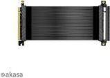 Akasa Riser black X2 - Premium PCIe 3.0 x 16 Riser cable 20cm 180° 3.0 x16 Femal