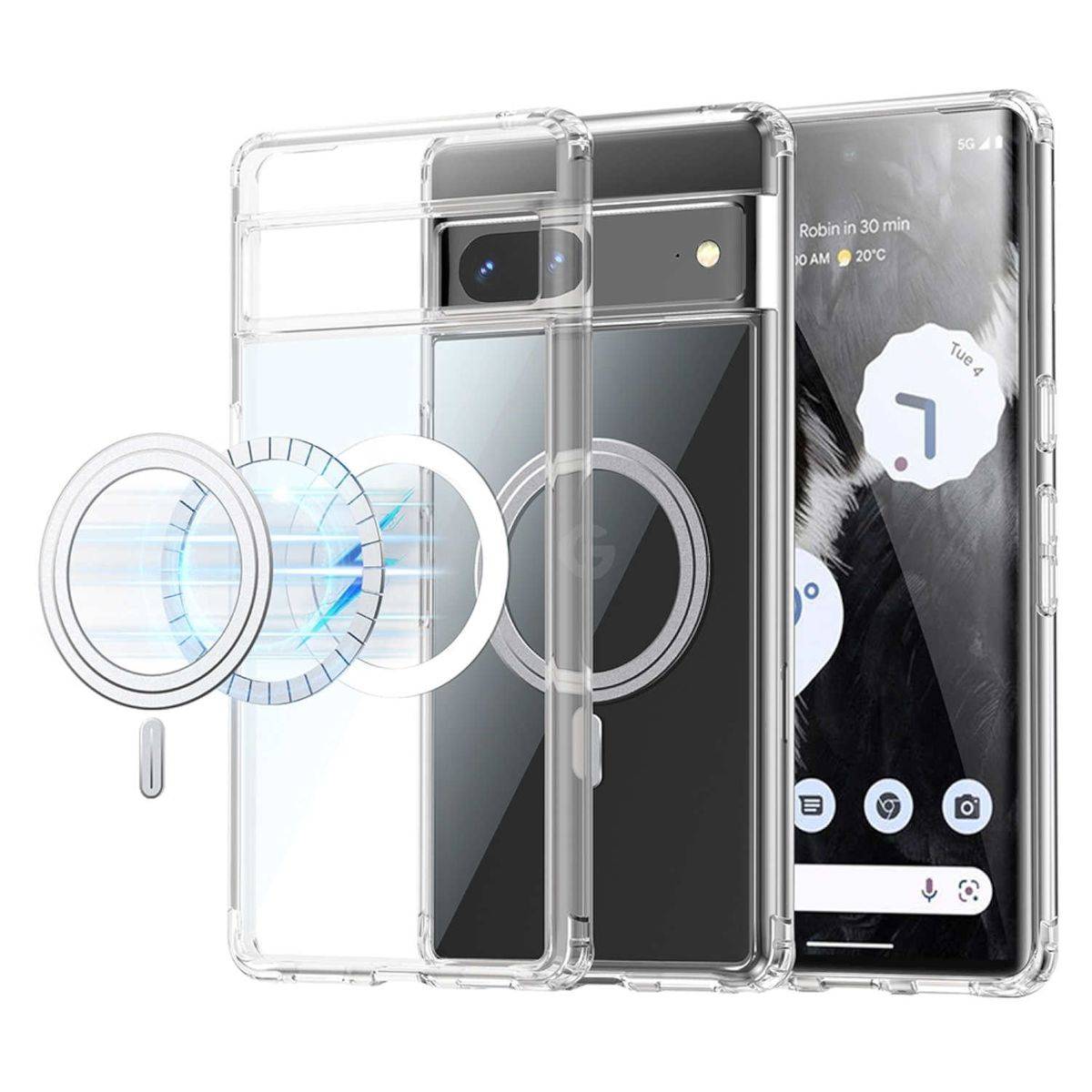 Für Google Pixel 8 Handy Tasche MAGSAFE Full Body Etuis Hülle Neu