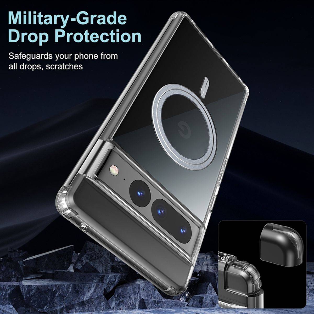 Für Google Pixel 8 Handy Tasche MAGSAFE Full Body Etuis Hülle Neu