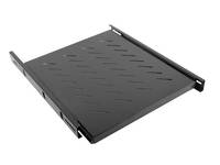 Lanberg AK-1007-B - Verstellbares Regal - Schwarz - 60 kg - 1U - 48,3 cm (19 Zoll) - 465 mm