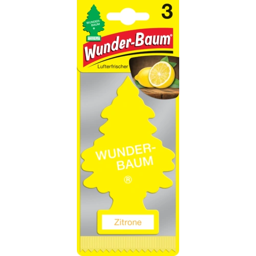 Wunderbaum Auto Lufterfrischer Duftbaum Autoduft Duft Zitrone 3er-Karte Wunderbaum Auto Lufterfrischer Duftbaum Autoduft Duft Zitrone 3er-Karte