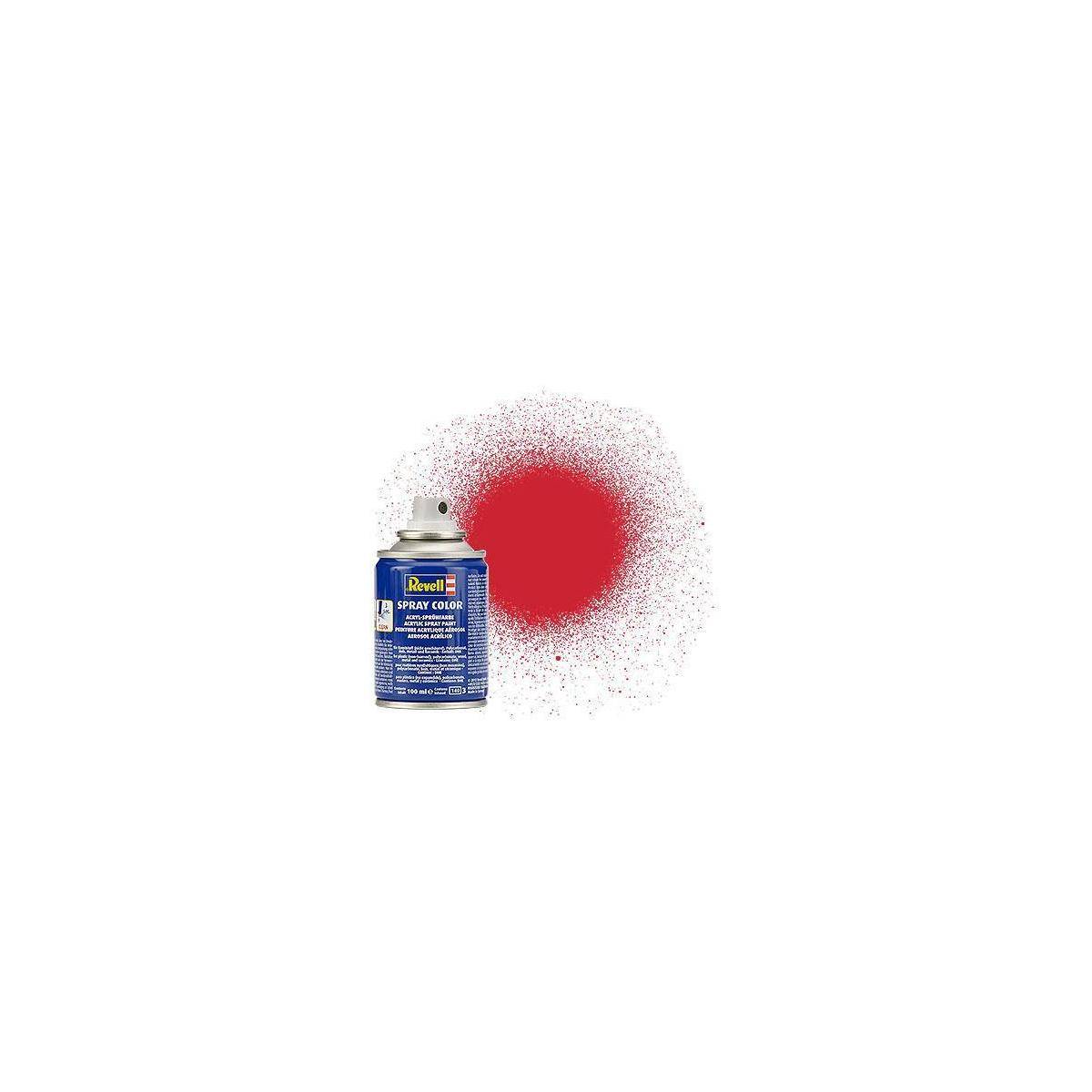 Revell, Spray Color Feuerrot, seidenmatt, 100ml, Sprühfarbe auf Acrylbasis