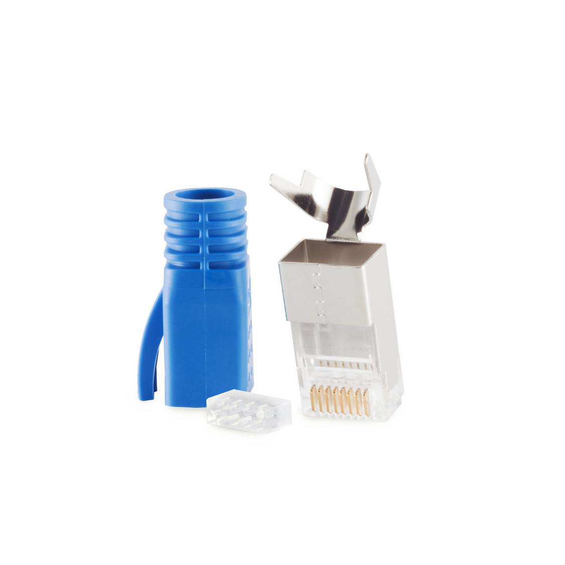 Stecker SET für Verlegekabel bis AWG 23 blau VE 1