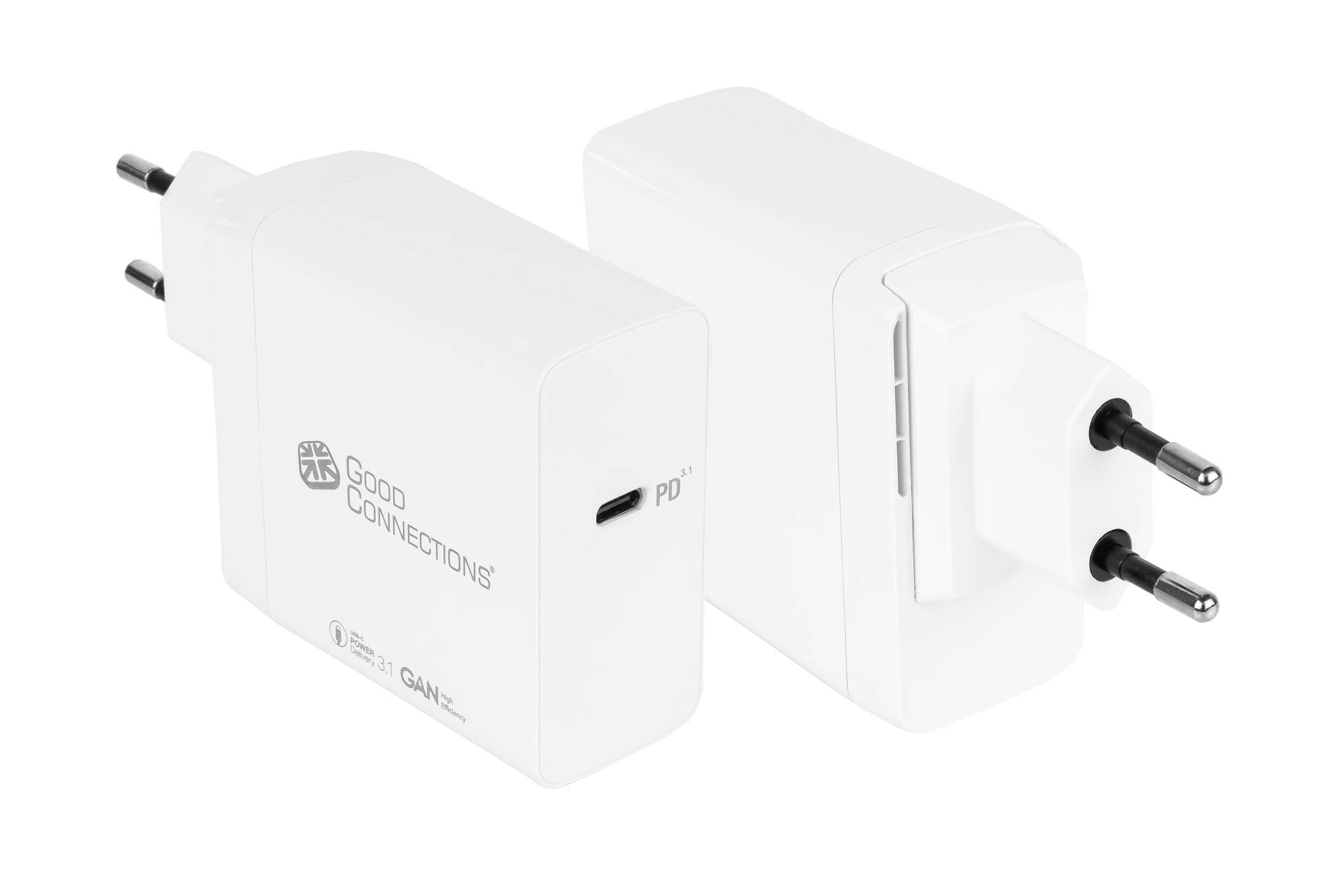 USB-Schnellladegerät 140W mit GaN-Technologie, 1-Port (USB-C™), PD 3.1, QC 5, PPS, inkl. 1,2m Ladekabel, weiß