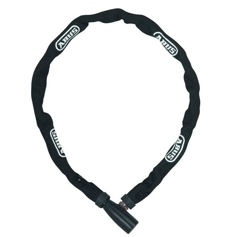 ABUS Kettenschloss 1500 Web 4 mm dicke Rundkette Sicherheitslevel 3 schwarz