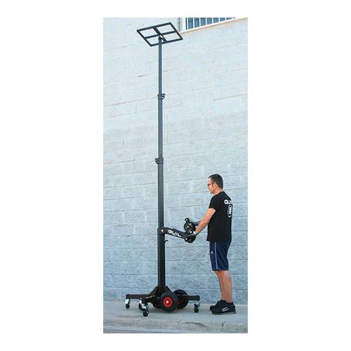 GUIL ELC-725 - Kompakter Material-Lift mit Ø 35 mm Spigot (Höhe max. 4,00m | Belastbarkeit max. 125kg | inkl. Ladewanne)