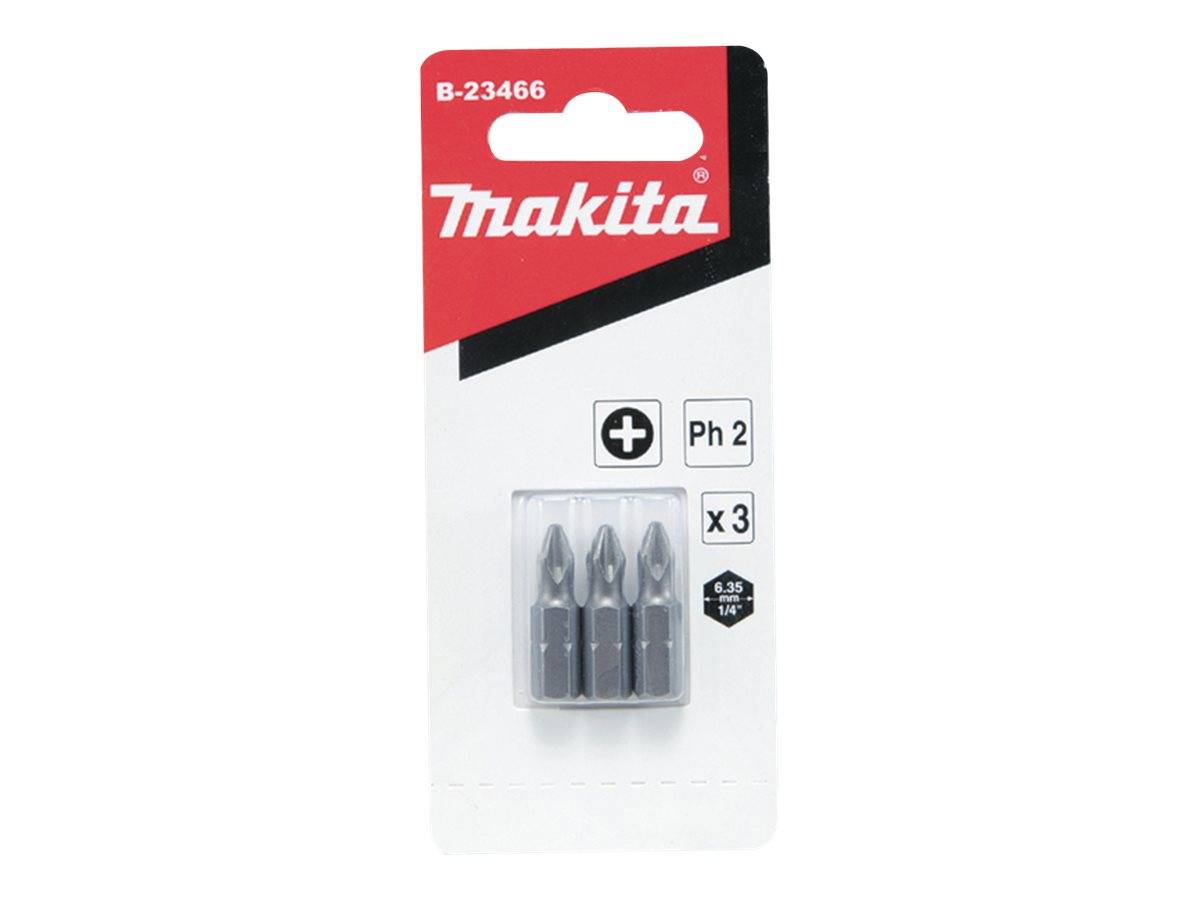 Makita Schraubenziehersatz - 3 Stücke - pozidriv - PZ1 - PZ2 - PZ3 - Inbus - Län