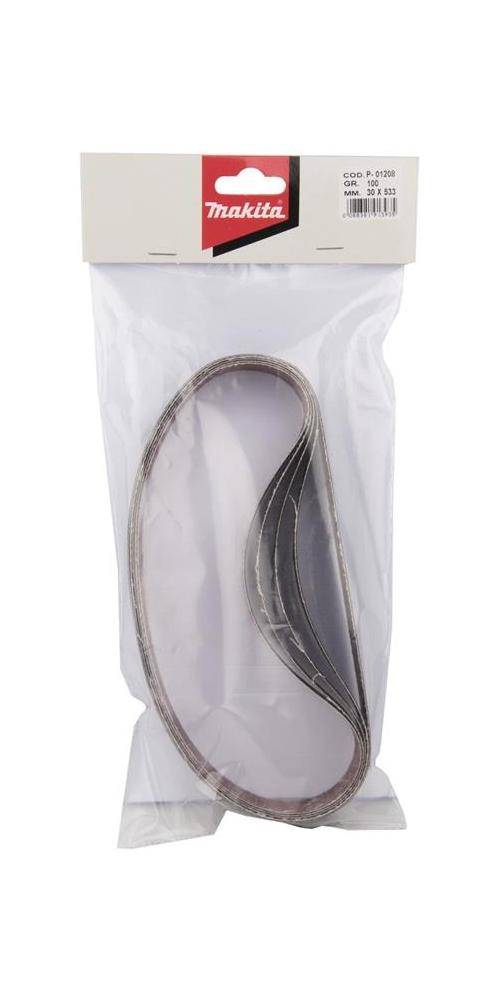 makita Schleifband P-01208 B30xL533mm Krnung 100 blau f.Keramik/Glas