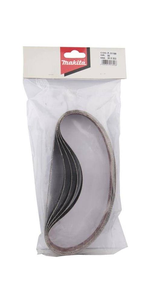 makita Schleifband P-01199 B30xL533mm Krnung 80 blau f.Keramik/Glas