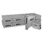 Pelco Pelco EC-1504U-W, EthernetConnect Local or Remote Four Port Extender Cat5 with Pass Through PoE to 15 Watts Wall