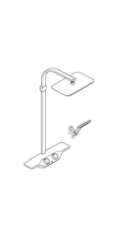 Kludi Thermostat-Dual-Shower-System COCK Discovery DN 15 we/chr