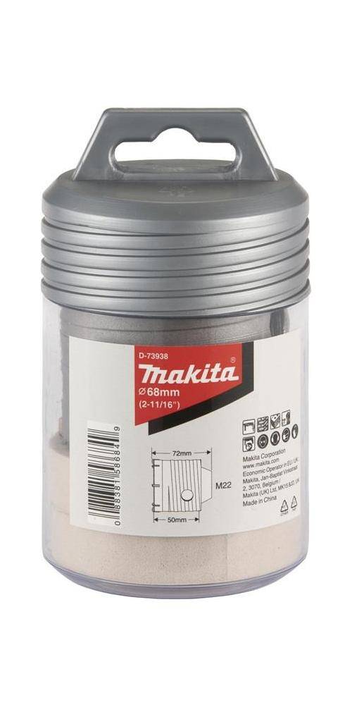 makita Hohlbohrkrone D-73938 D.68mm Arbeits-L.50mm HM 8Zhne