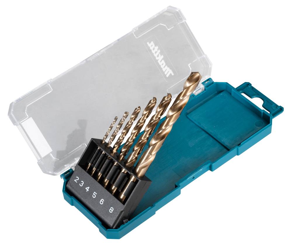 Juego de brocas HSS-CO Makita 6 uds. 2,0 mm, 3,0 mm, 4,0 mm, 5,0 mm, 6,0 mm, 8,0 mm