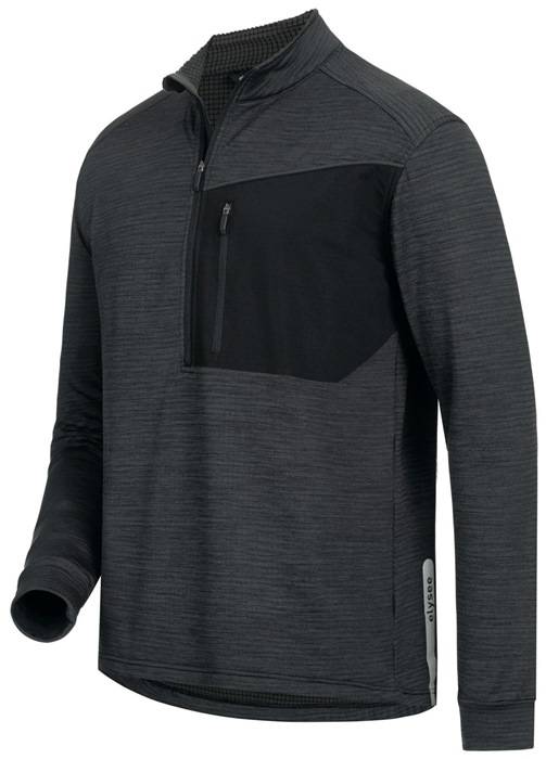 Funktions-Troyer COVELO Gr.5-XXXL(66/68) grau melange/schwarz ELYSEE