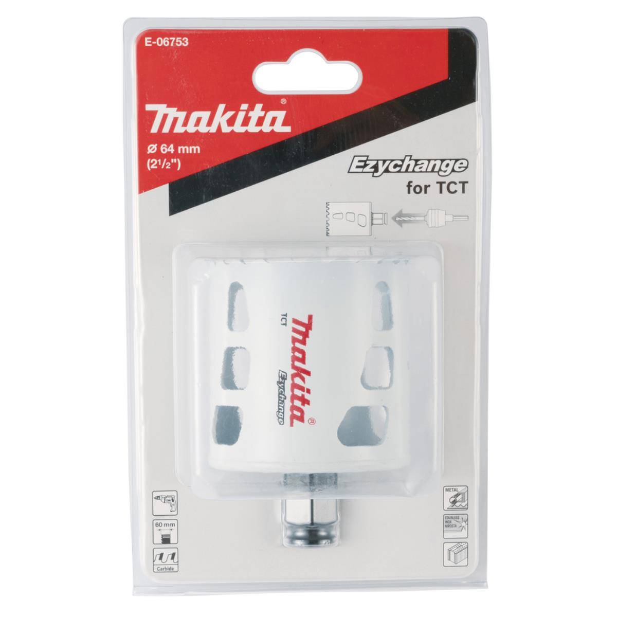 Makita Ezychange Lochsäge TCT Ezychange • 64 mm ø • 60 mm lang