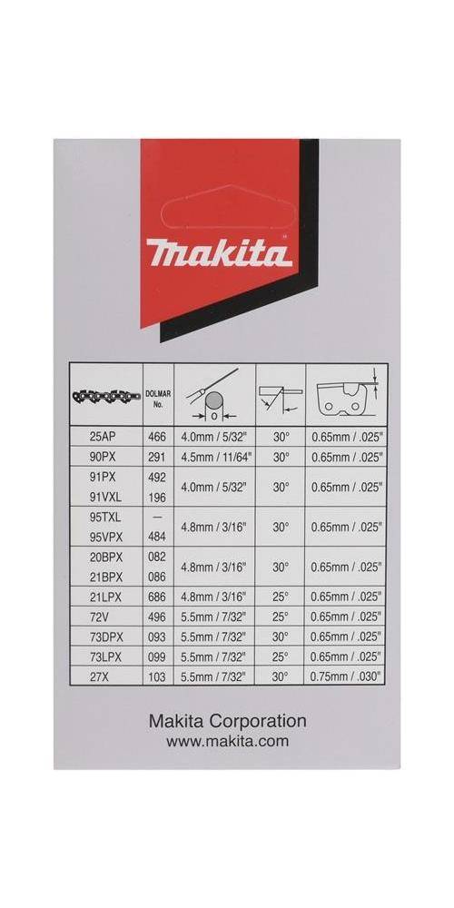 makita Sägekette 191H23-8 L.38cm HM Teilung 0,325Zoll