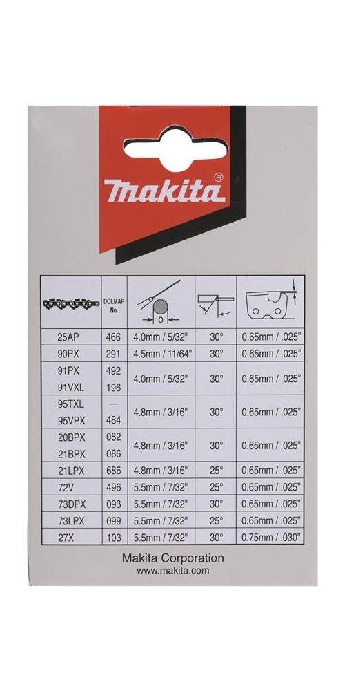 makita Sägekette 191H13-1 L.45cm HM Teilung 3/8Zoll