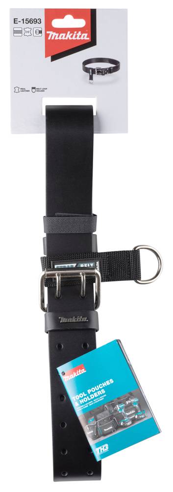 Makita Schwerlast-Ledergürtel mit Gürtelschlaufe