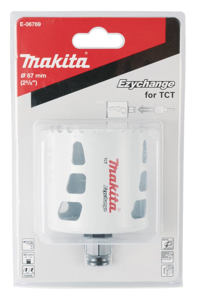 Makita Ezychange Lochsäge TCT Ezychange • 67 mm ø • 60 mm lang
