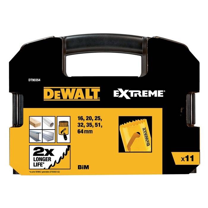 Lochsägen-Set DT90354 11tlg. 16/20/25/32/35/51/64mm BIM Elektriker DEWALT