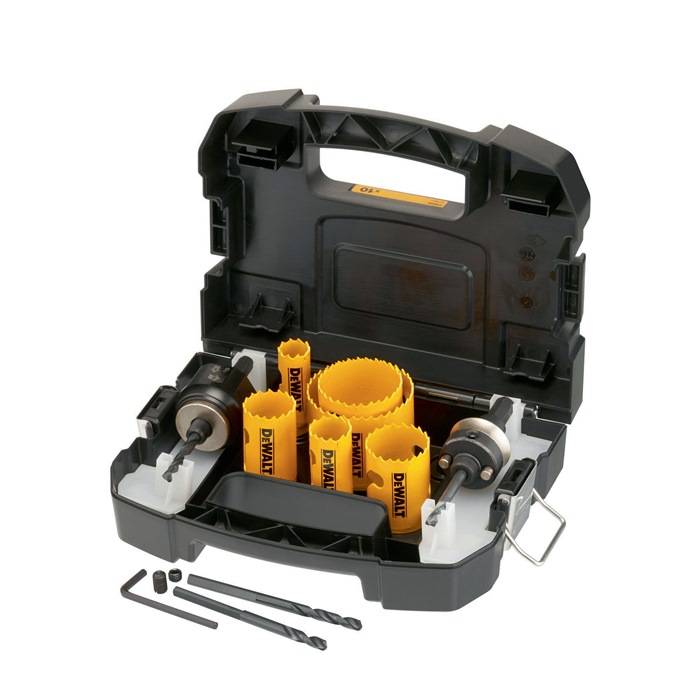 Lochsägen-Set DT90357 10tlg. 16/20/25/32/40/51mm BIM Universal i.Koffer DEWALT