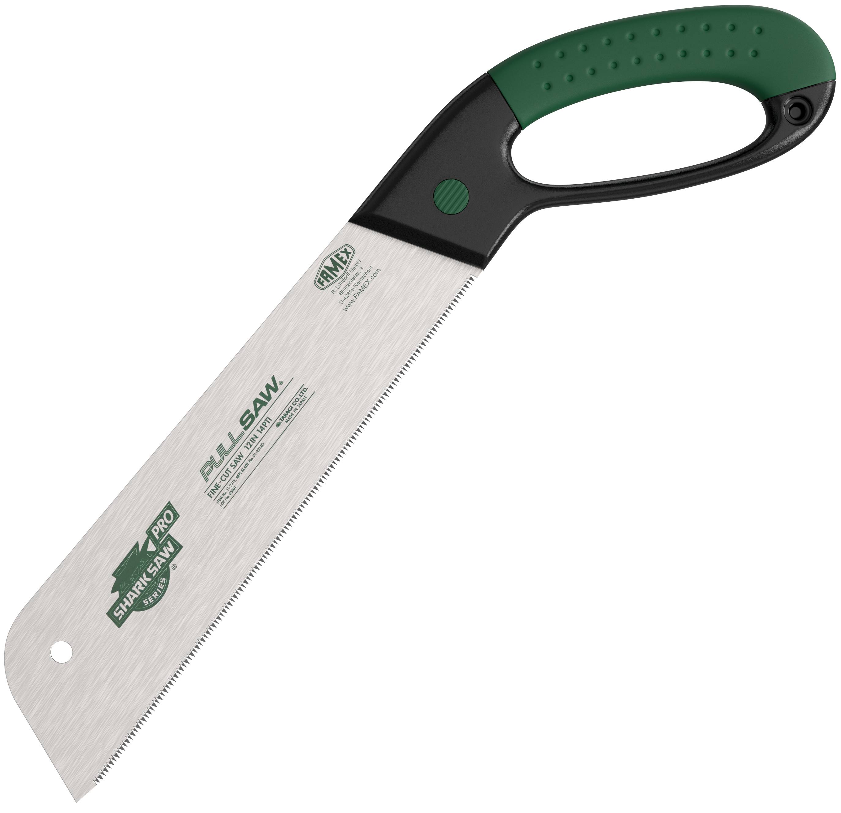 FAMEX 5503 Profi Japansäge - Profi Zimmermannssäge 300mm – mit Anti-Rutsch-Griff – 14 TPI