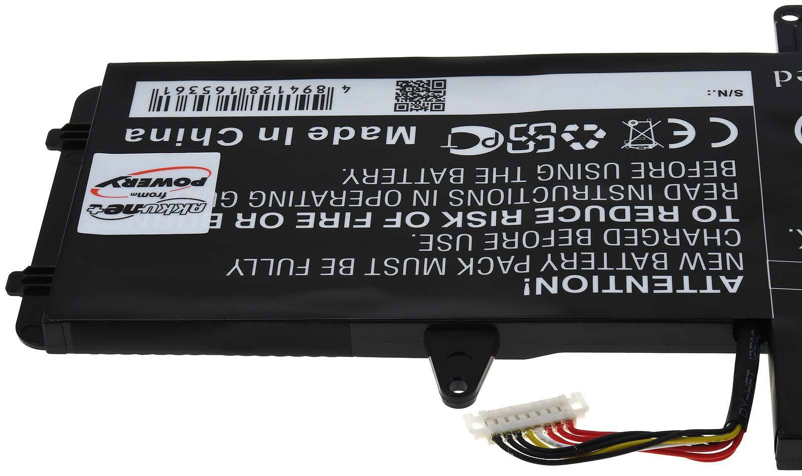 Powery Akku für Laptop Asus ZenBook Pro 14 UX480FD-BE026T, 15,4V, Li-Polymer
