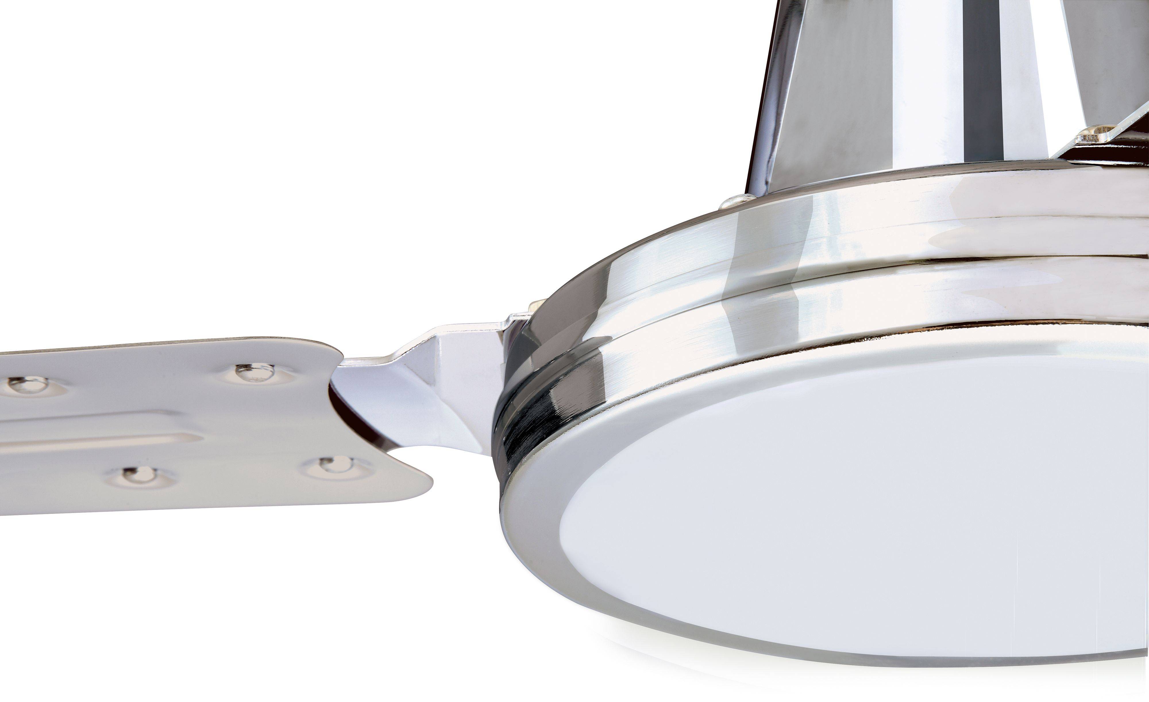 Deckenventilator Industrial Chrom mit Wandschalter