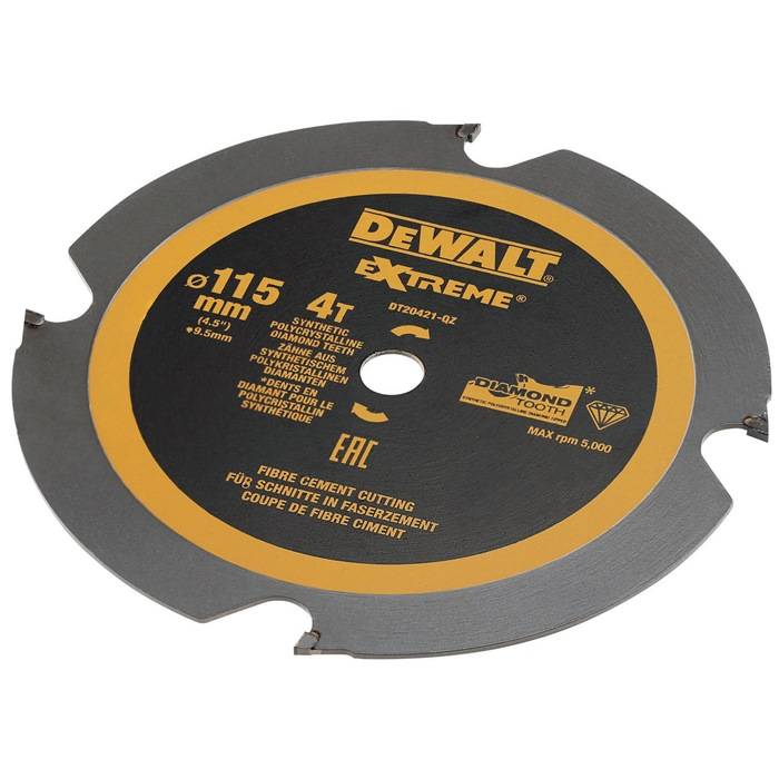 Kreissägeblatt DT20421 D.115mm Bohrung 9,5mm Schnitt-B.1,8mm 4Zähne FZ DEWALT