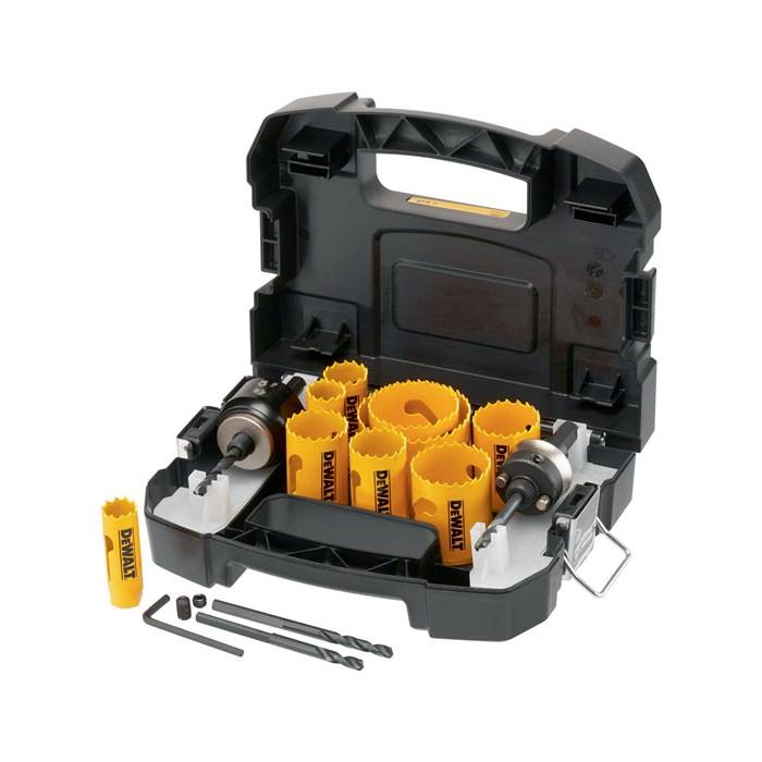 Lochsägen-Set DT90361 13tlg. 20/22/25/32/35/38/44/51/64mm BIM Universal DEWALT