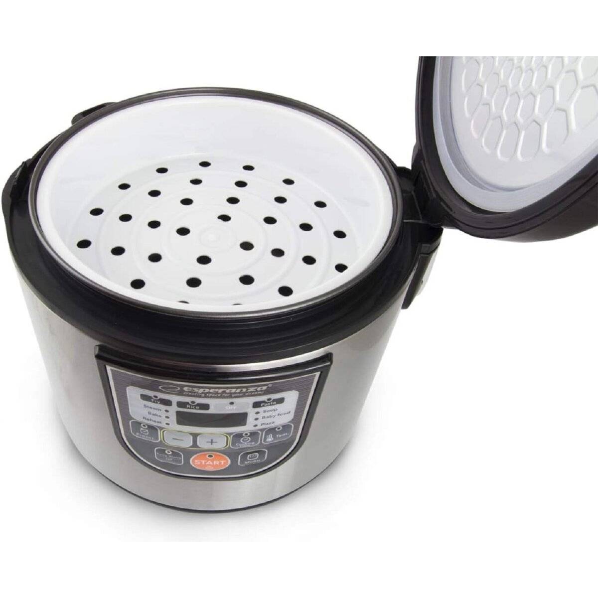 Esperanza EKG011, 5 l, 860 W, 1440 min, Schwarz, Edelstahl, Edelstahl, LCD