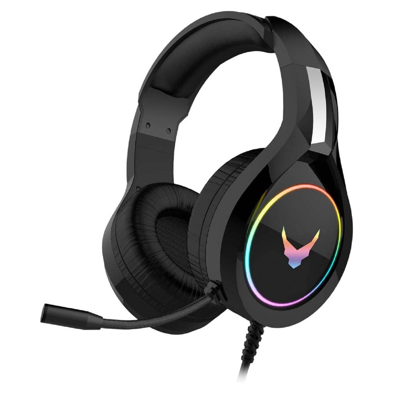 Varr Gaming RGB Over-Ear Kopfhörer Gaming-Headset HI-FI Stereo Mikrofon VH6060 Schwarz