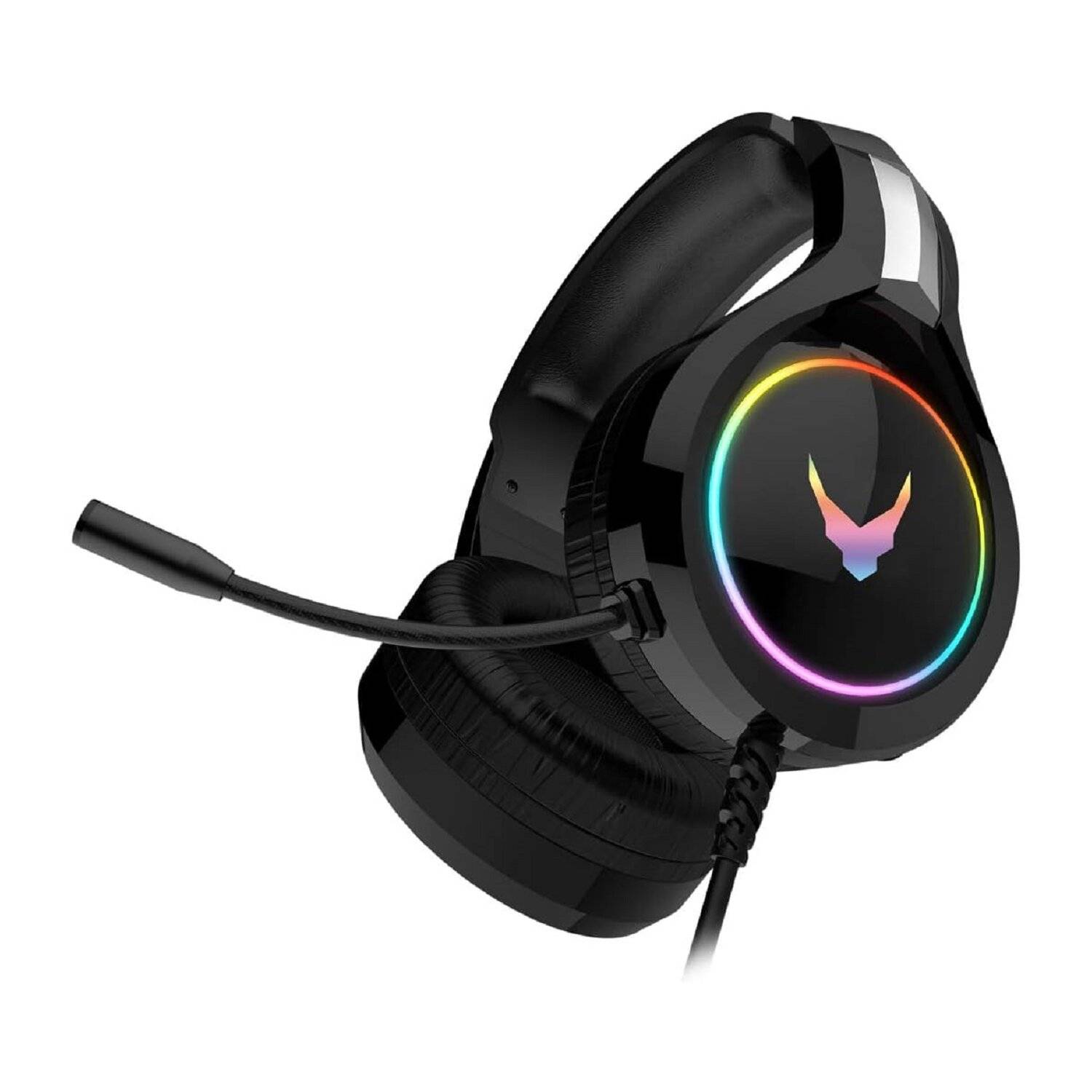 Varr Gaming RGB Over-Ear Kopfhörer Gaming-Headset HI-FI Stereo Mikrofon VH6060 Schwarz