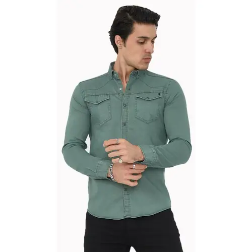 Premium Herren Hemd Basic Freizeithemd dickes Hemd Unifarben Langarm Slim-Fit 100% Baumwolle 5XL Olivengrün Premium Herren Hemd Basic Freizeithemd dickes Hemd Unifarben Langarm Slim-Fit 100% Baumwolle 5XL Olivengrün