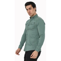 Premium Herren Hemd Basic Freizeithemd dickes Hemd Unifarben Langarm Slim-Fit 100% Baumwolle 5XL Olivengrün Premium Herren Hemd Basic Freizeithemd dickes Hemd Unifarben Langarm Slim-Fit 100% Baumwolle 5XL Olivengrün