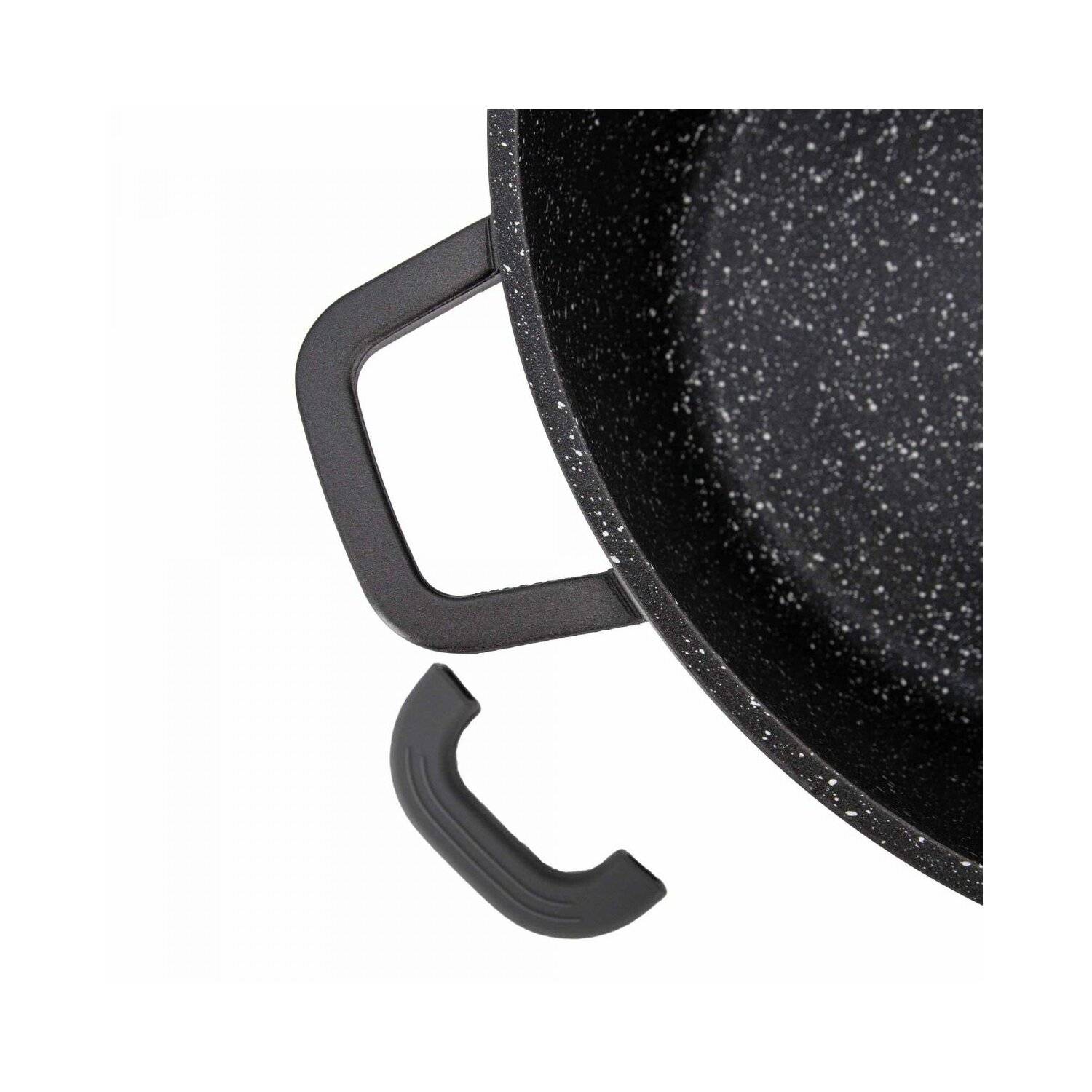 Tiefer Kochtopf Induktion Deckel Ø24cm Suppentopf Alu Guss