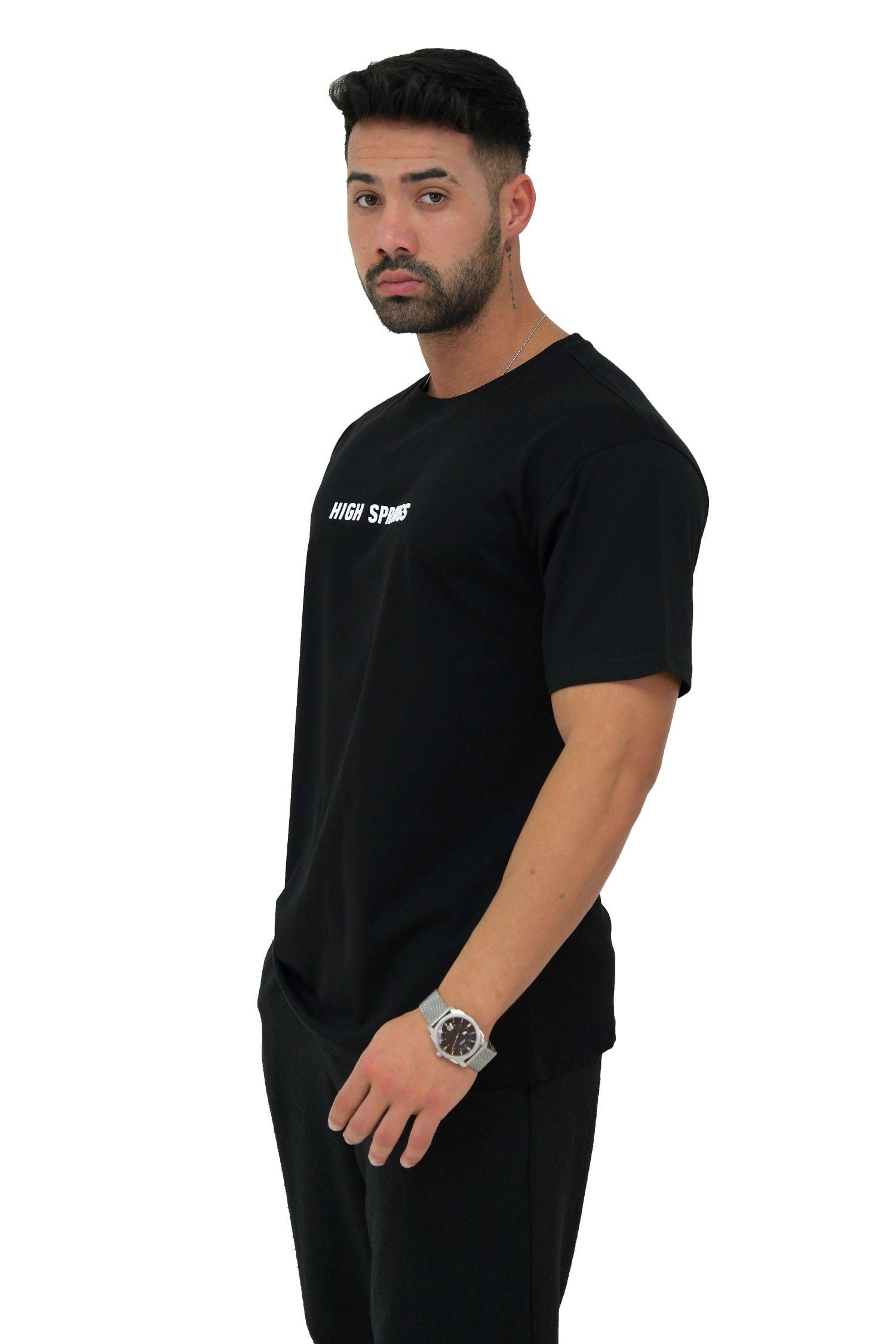 Megaman, Herren T-Shirt, Oversize, Schwarz | Small