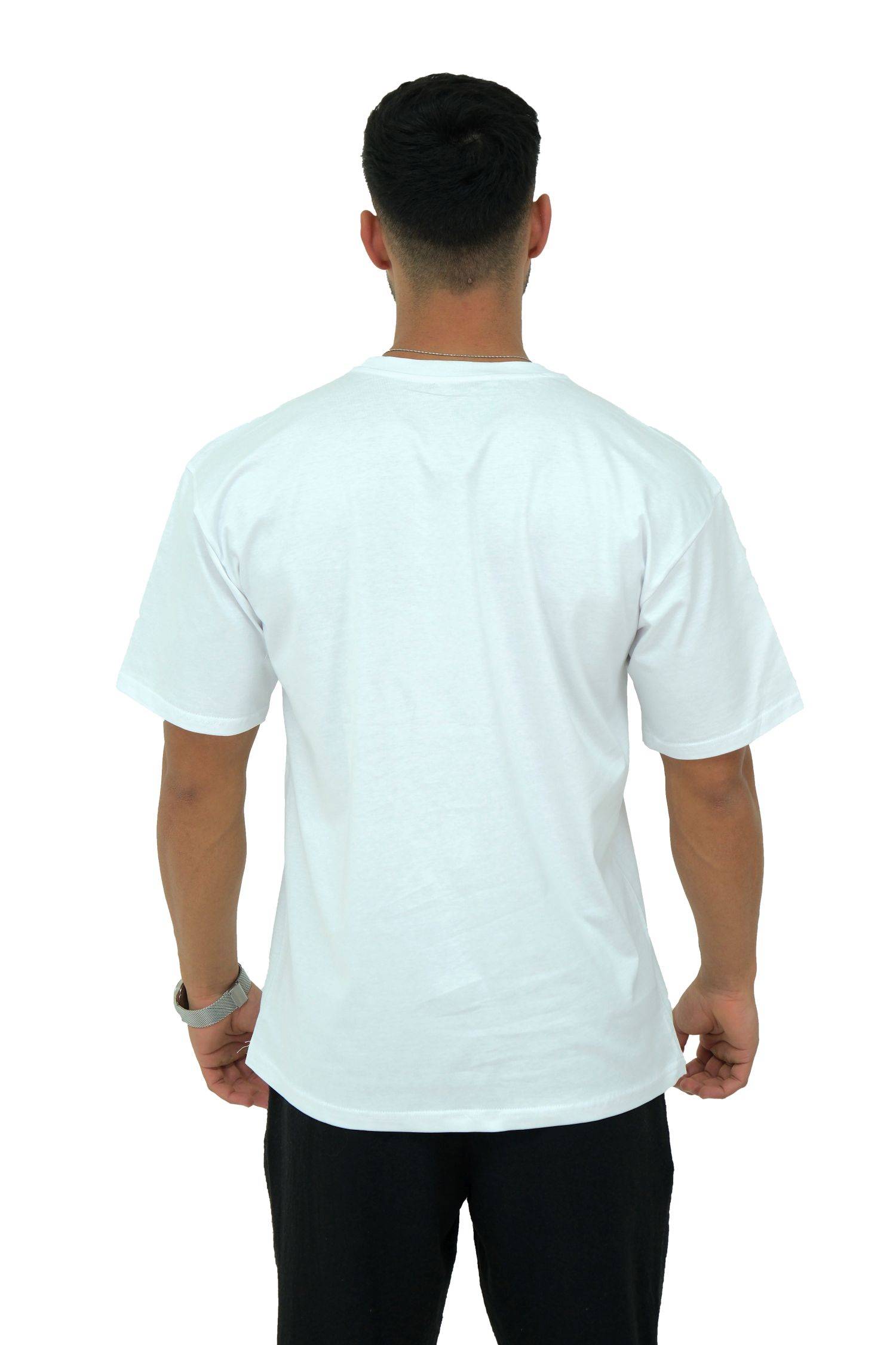 Megaman, Herren T-Shirt, Oversize, Weiss | Small