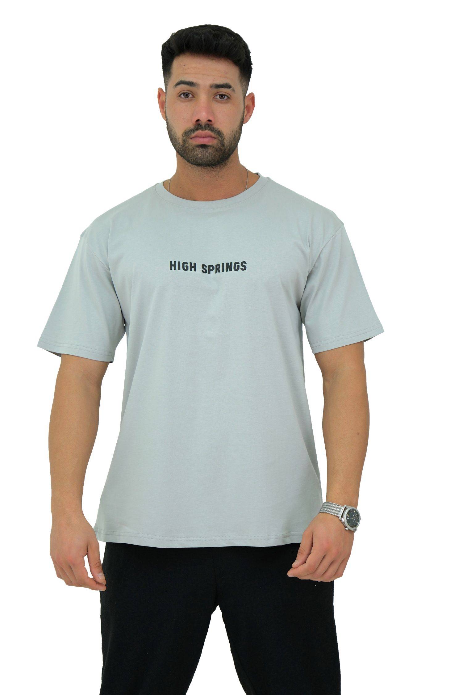 Megaman, Herren T-Shirt, Oversize, Grau | Large