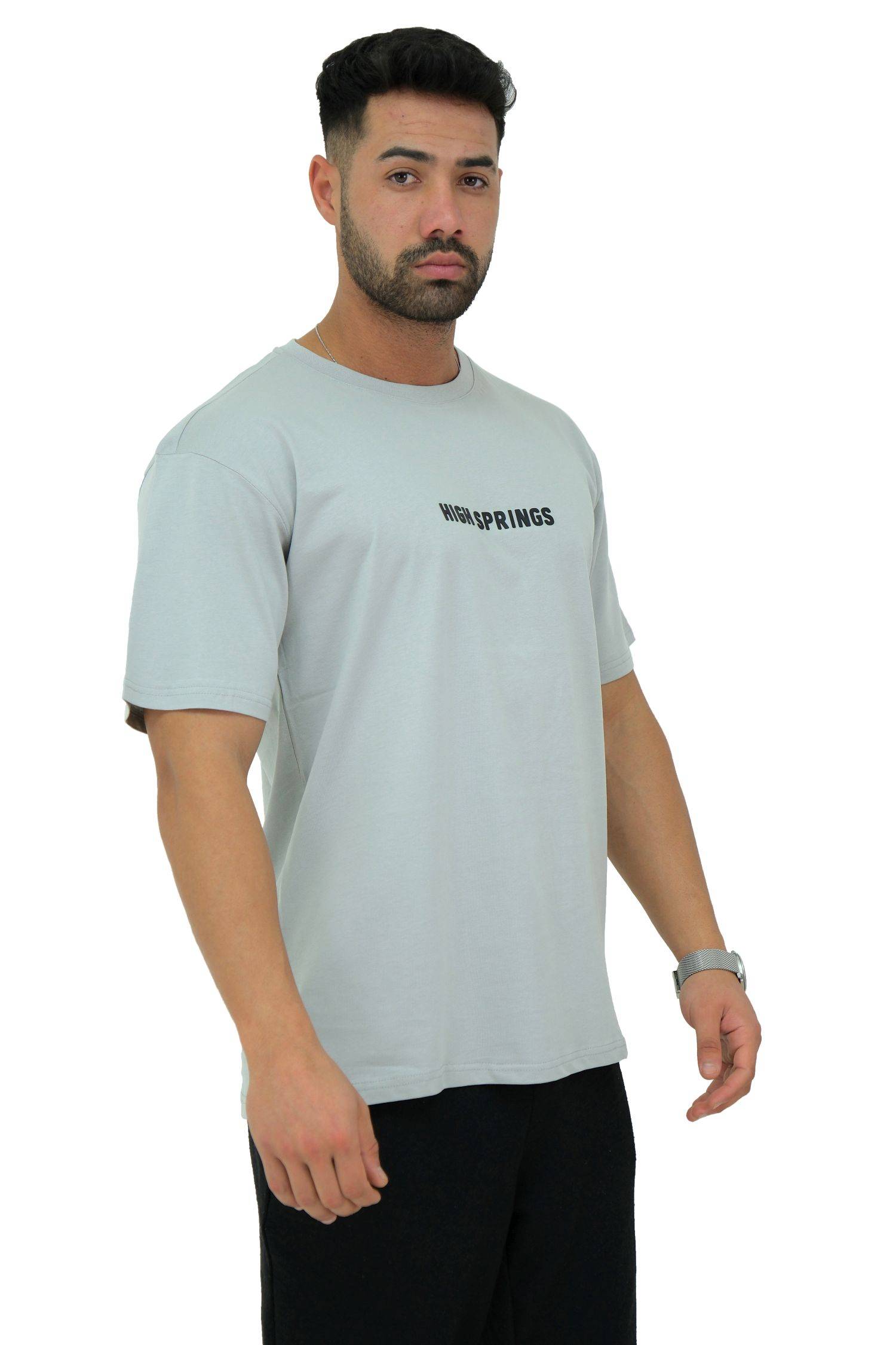 Megaman, Herren T-Shirt, Oversize, Grau | Large