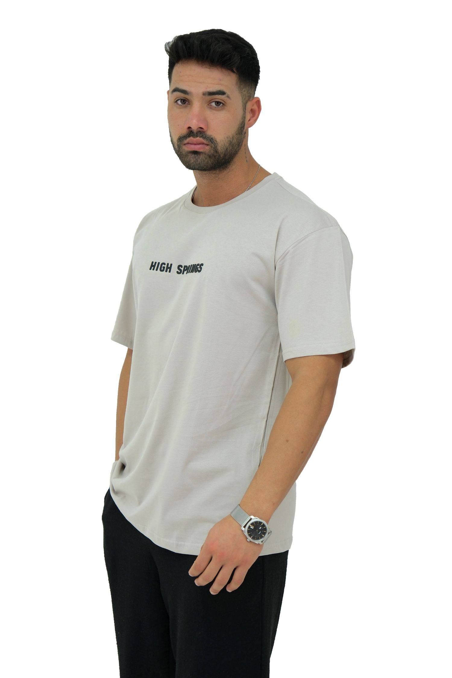 Megaman, Herren T-Shirt, Oversize, Beige | Large