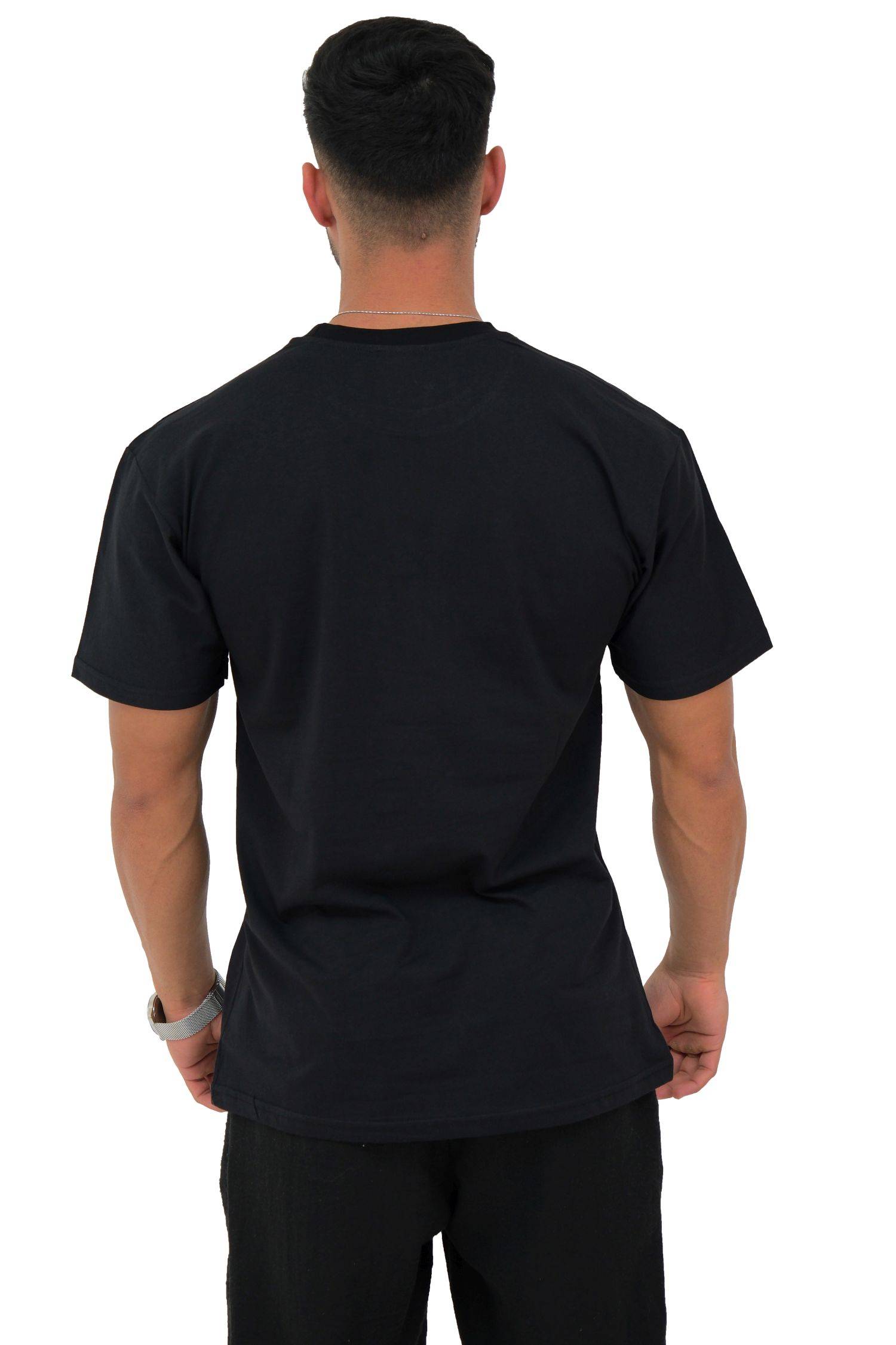 Megaman, Herren T-Shirt, Oversize, Schwarz | Small