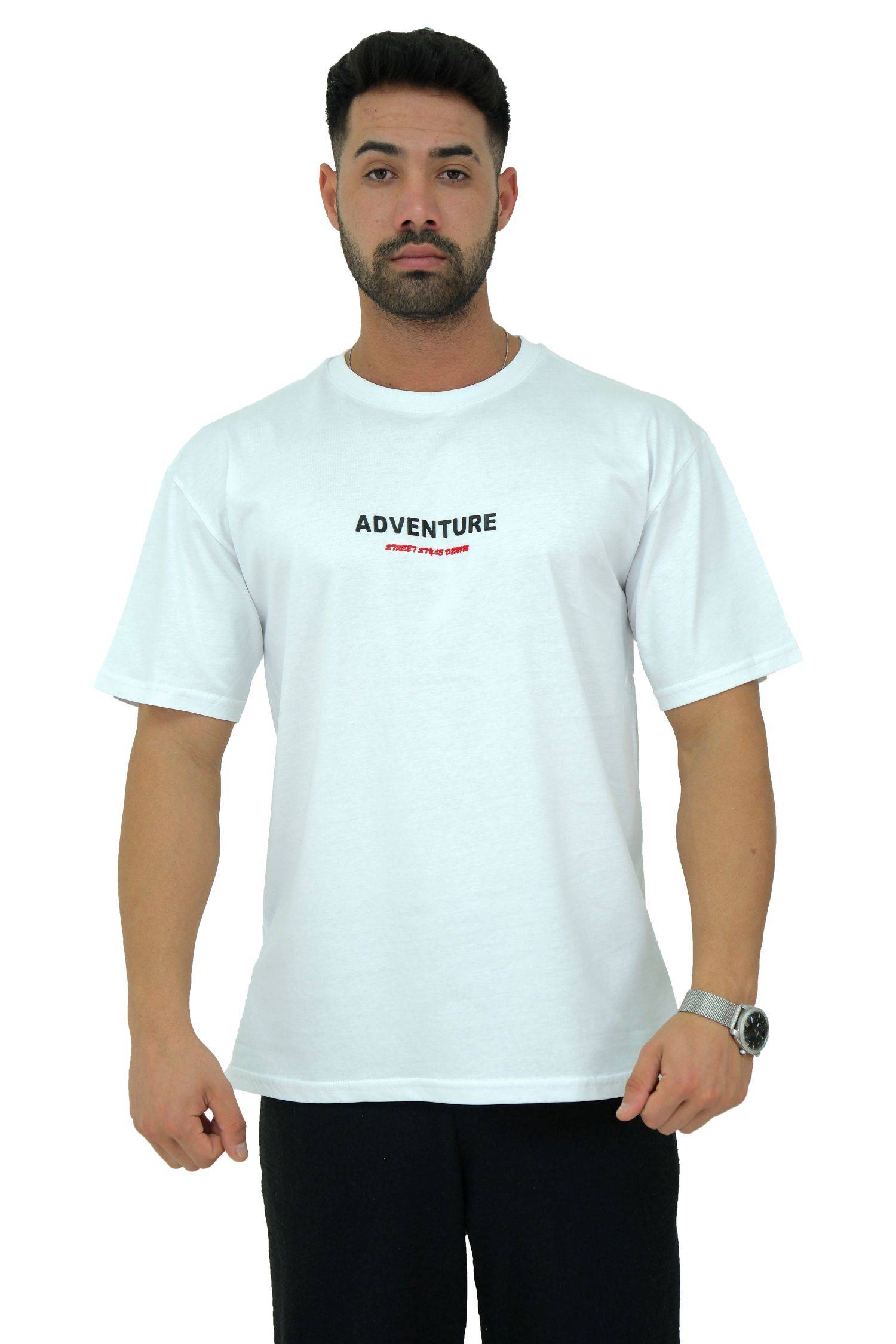 Megaman, Herren T-Shirt, Oversize, Weiss | Small