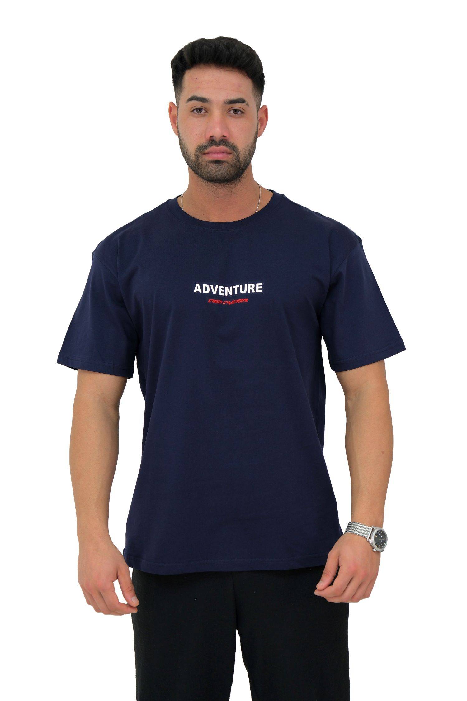 Megaman, Herren T-Shirt, Oversize, Dunkelblau | XX-Large