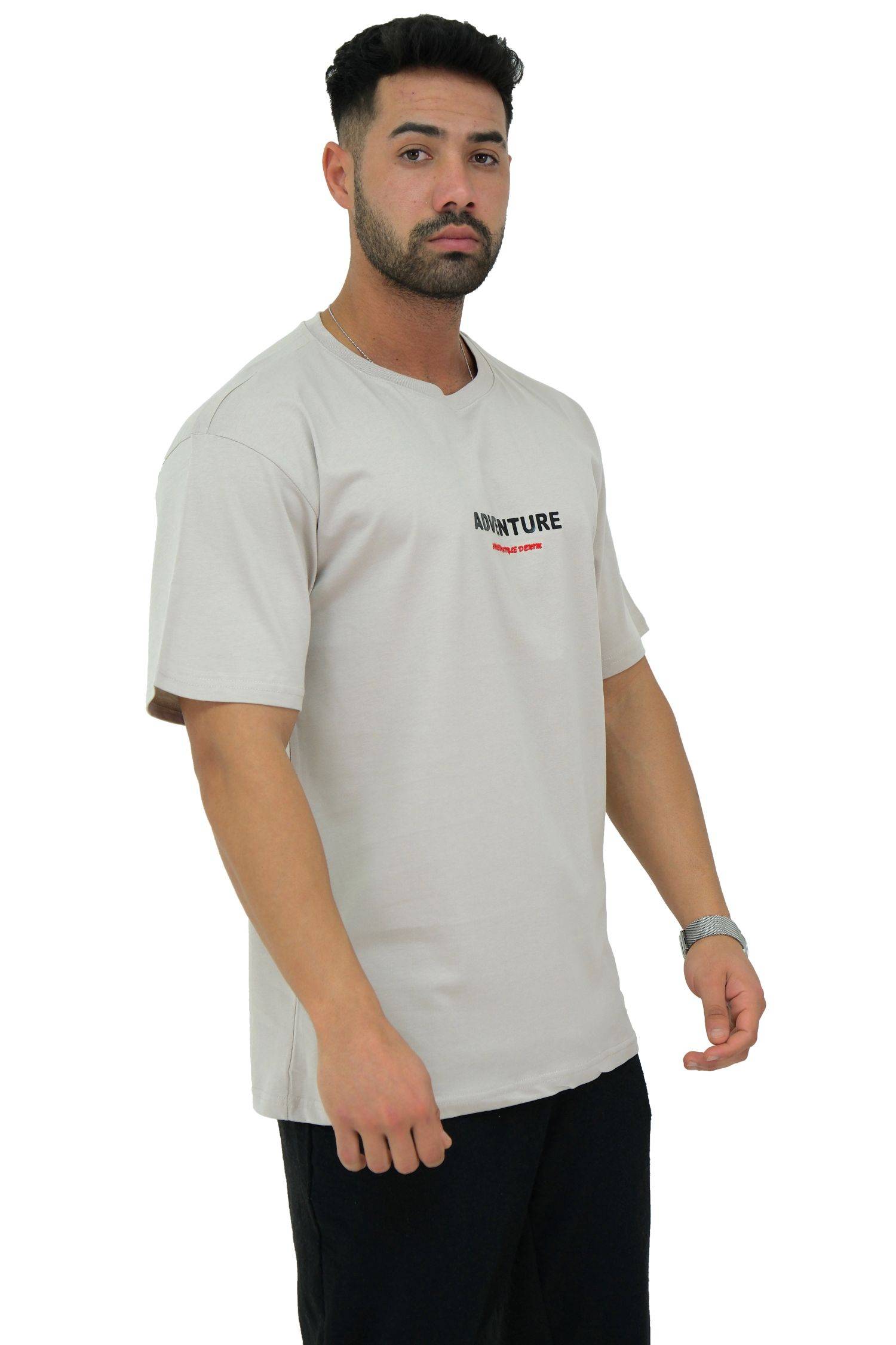 Megaman, Herren T-Shirt, Oversize, Beige | Large