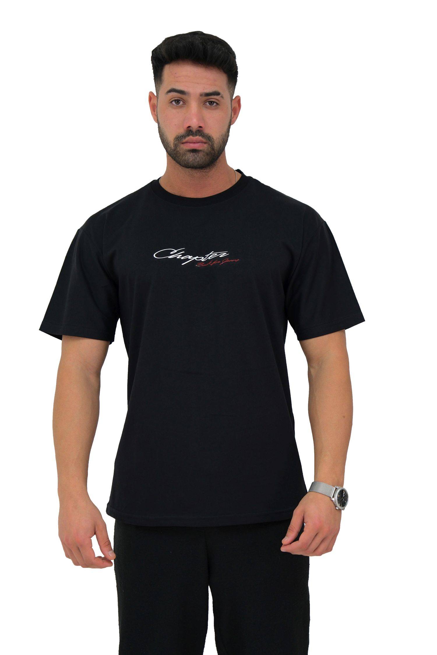 Megaman, Herren T-Shirt, Oversize, Schwarz | Small