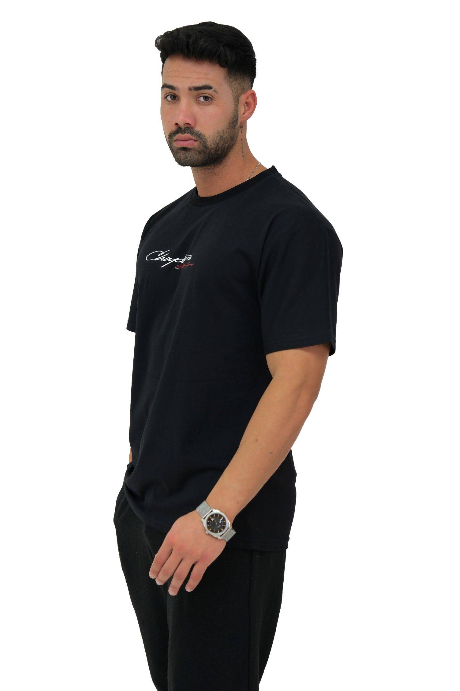 Megaman, Herren T-Shirt, Oversize, Schwarz | Small